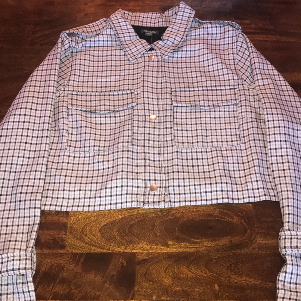 Women’s Plaid Crop Jacket